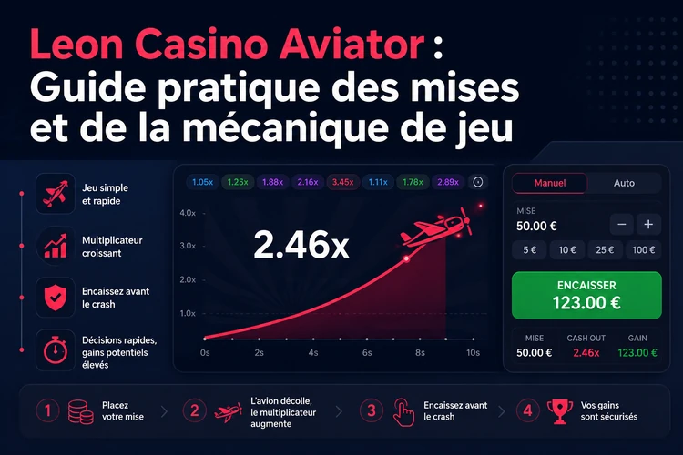 Leon Casino Aviator: Guide pratique des mises et de la mécanique de jeu