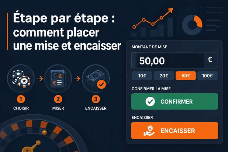 Étape par étape: comment placer une mise et encaisser