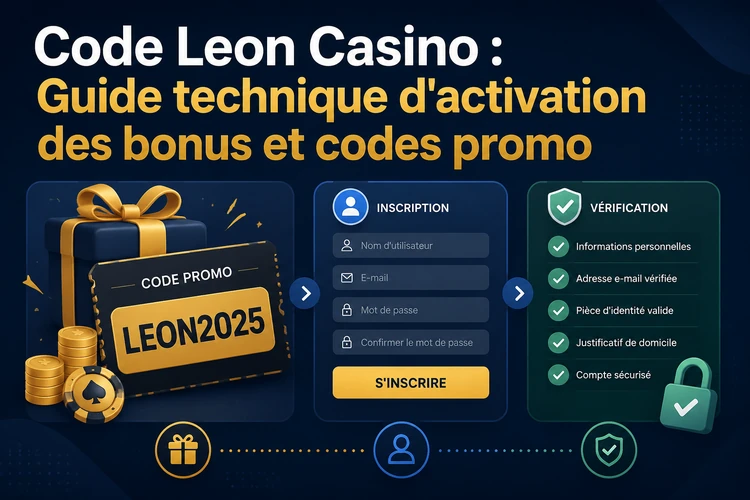 Code Leon Casino: Guide technique d'activation des bonus et codes promo