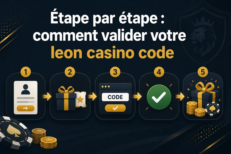 Étape par étape: comment valider votre leon casino code