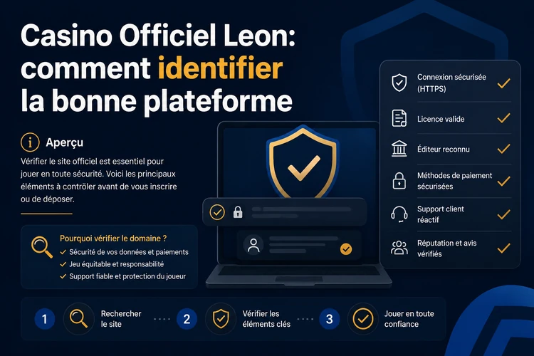 Casino Officiel Leon: comment identifier la bonne plateforme