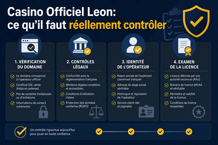 Casino Officiel Leon: ce qu’il faut réellement contrôler