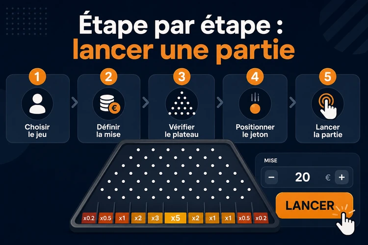 Étape par étape: comment lancer une partie sur plinko leon casino