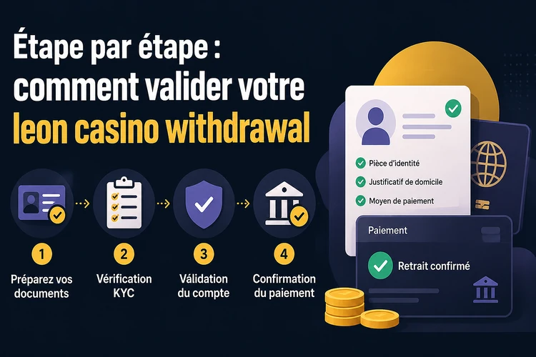 Étape par étape: comment valider votre leon casino withdrawal